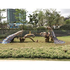 ANW3587 Escultura de Arte Interactiva Personalizada de Acero Inoxidable con Acabado de Espejo Art Deco para Centro Comercial - Product Image 4