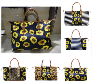 Fashion Colored Floral Leopard Camo <strong>Patchwork</strong> Print PU Leather Travel Woman Tote <strong>Bag</strong> - Product Image 4