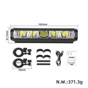 Kit de feux avant de vélo 8000 mAh et feux arrière à détection de vitesse pour VTT 640, vélo de route, avec port USB, lampe de vélo - Product Image 2