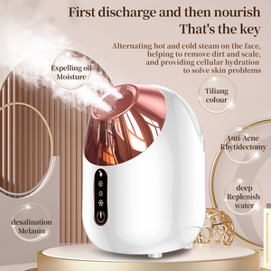 Vaporizador Facial 2 en 1 con Tecnología Nano Iónica, Vaporizador Facial Portátil con Vapor Frío y Caliente para el Hogar, Sauna Facial, Spa, Sinusitis, Hidratación - Product Image 2