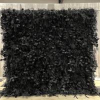 Dinding Latar Belakang Bunga Hitam Premium Realistis Buatan, Grosir 8ft, Latar Foto Pernikahan, Hotel, Sutra