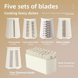Multi-functional <b>Vegetable</b> <b>Cutter</b> Home Kitchens Hand-crank Rotary Grater Potato shredder Convenient Slicer/raiser/meat <b>Cutter</b> - Product Image 2