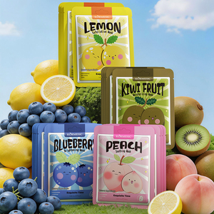 Masque facial coréen KORMESIC certifié Bpom, 25 ml, soin de la peau aux fruits, collagène, éclaircissant, anti-acné, hydratant - Product Image 1