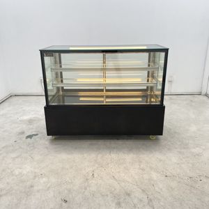 Vitrine réfrigérée commerciale en verre trempé pour l'exposition de gâteaux et pâtisseries françaises dans les pâtisseries de centre-ville - Product Image 2
