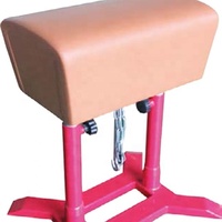 Aofan AF-184 Alat Latihan Pommel Horse Senam dari Baja Anti Karat yang Dapat Disesuaikan (80-105cm 35cm Lebar) Buatan Pabrik