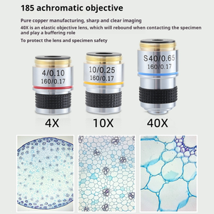 WEIAI HDスクリーンLCDデジタルミニ獣医顕微鏡400x単眼双眼鏡生体顕微鏡医療研究所用 - Product Image 6