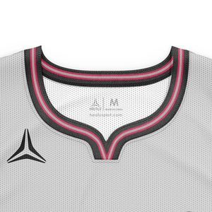 Maillot de basketball Healy 100 % polyester, débardeur en maille sublimée, col en V, sans manches, respirant, coupe athlétique, toutes saisons - Product Image 3