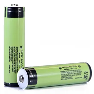 原装NCR18650B 3400毫安时充电电池手电筒前照灯锂离子按钮18650保护顶部电池