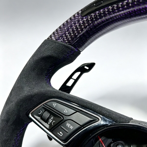 Volant sport à fond plat en fibre de carbone OKF pour <span class=keywords><strong>Audi</strong></span> A3/A4/A5/A6/A7/Q5/Q7/<span class=keywords><strong>TT</strong></span>/R8/C7 - Product Image 5