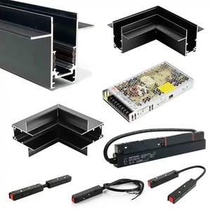 モーデン48Vリニアスポットライト天井面吊り下げマグネットトラックライト磁気トラックライトシステムLEDトラックライトレール - Product Image 4