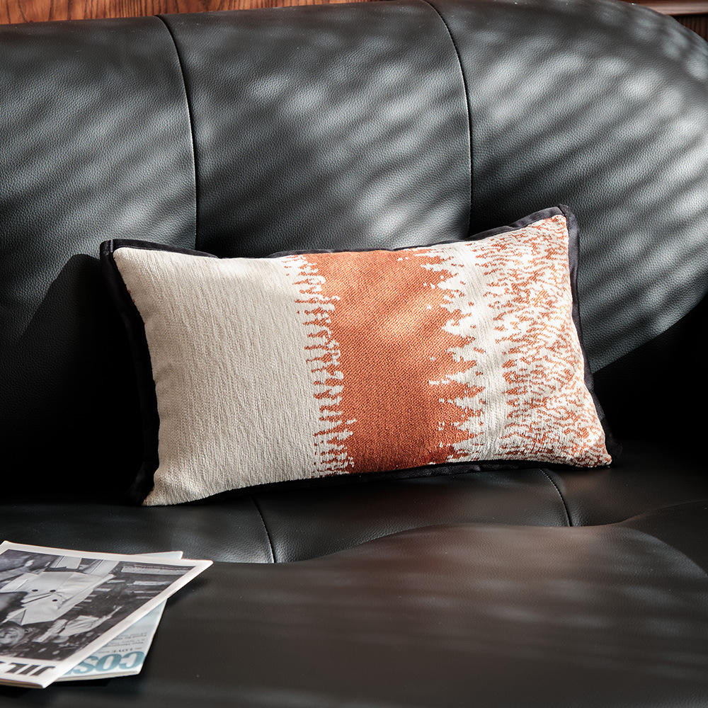 Floating dream orange with dutch velvet pure black - 30x50