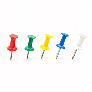 Punaises colorées circulaires en plastique en forme de H pour tableau d'affichage et travaux manuels - Product Image 1