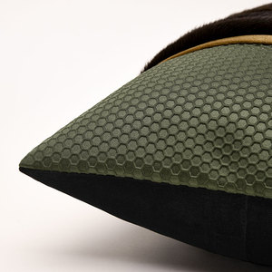 AIBUZHIJIA élégant canapé jeter taie d'oreiller <span class=keywords><strong>noir</strong></span> vert housse <span class=keywords><strong>de</strong></span> coussin décoratif maison haut <span class=keywords><strong>de</strong></span> gamme taie d'oreiller - Product Image 3