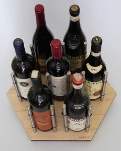 Vendita calda qualità italiana Design innovativo portabottiglie fatto a mano decorazione domestica di lusso per cantina - Product Image 3