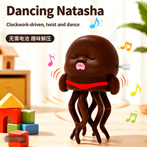 AJB Factory 2026 Nuevo Juguete de <span class=keywords><strong>Pulpo</strong></span> Bailarín de Cuerda Natasha, Muñeca Negra de Cuerda, Juguete Novedoso Bailarín - Product Image 3