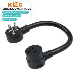 NEMA 5-20P <b>Plug</b> to Multi-NEMA Receptacle <b>Adapter</b> , 20A AC <b>Power</b> Supply Cable / T-Slot Dogbone / Industrial <b>Power</b> Tools - Product Image 1