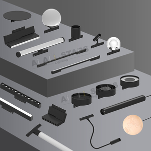 2 Fils Extrêmement Étroit 5mm Surface <span class=keywords><strong>Led</strong></span> Magnetic Track Lights Aluminum Magnetic Track Lights Rail System <span class=keywords><strong>Led</strong></span> Magnetic Light - Product Image 2