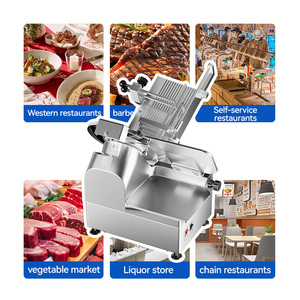 550 Wát hoàn toàn tự động thương mại mới thịt Slicer cao mangan lưỡi thép dao đông lạnh nấu chín thịt Slicer Máy cắt - Product Image 6