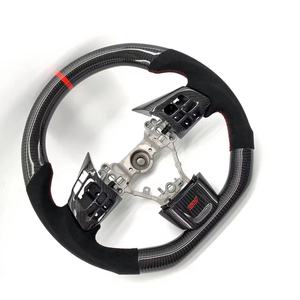 Volante de Fibra de Carbono Real para Subaru WRX STI 2015 2016 2017 2018 2019 2020 <span class=keywords><strong>2021</strong></span> 2022, <span class=keywords><strong>Precio</strong></span> Económico, Piezas de Auto Personalizadas - Product Image 4
