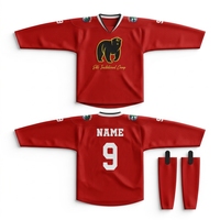 Jersey de hockey sobre hielo inverso sublimación por encargo