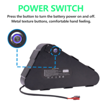 Paket Baterai Lithium Segitiga 48V/52V/72V, Baterai Li-ion Isi Ulang 1000W-5000W untuk E-Scooter, Golf Cart, Sistem Tenaga Surya