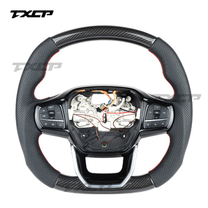 Convient pour <span class=keywords><strong>Ford</strong></span> Transit V348 Tourneo C-MAX Kuga St mk8 2018 2019 2023 <span class=keywords><strong>2021</strong></span> 2022 Volant en fibre de carbone - Product Image 1