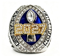 Nouvelle bague de championnat de football Dream 2027 pour hommes, bijou sportif en alliage de zinc, ensemble de bagues de rugby dorées