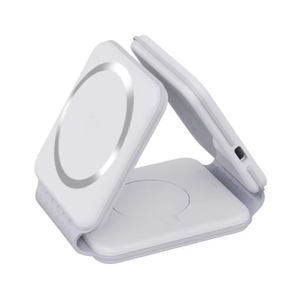 2025新款磁性可折叠充电器15W USB C磁铁<span class=keywords><strong>3</strong></span>合1无线快速充电Mag移动电源，适用于苹果三星安卓 - Product Image 1