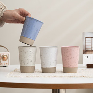 Taza de café árabe, taza de cola de cerámica rústica, estilo chino con patrón moteado, taza de agua para el hogar, gran oferta en Oriente Medio - Product Image 1