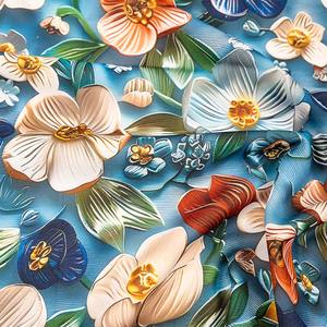 Impression numérique de fleurs colorées de style hawaïen Bon fournisseur Prix bon marché Tissu imprimé en rayonne numérique - Product Image 3