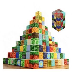 Dropshipping TOYSRUNNER MC25129 Ensemble de construction magnétique en cubes, jouet éducatif STEM, science-fiction fantastique, blocs de construction sensoriels en PVC - Product Image 2