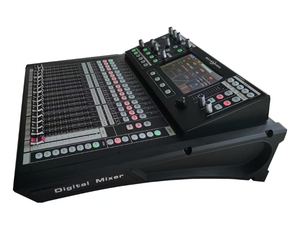 Console <span class=keywords><strong>de</strong></span> <span class=keywords><strong>mixage</strong></span> audio numérique professionnelle XTUGA T-20, 16 canaux, écran tactile, avec entrée fibre, utilisation en extérieur, ABS/métal - Product Image 3