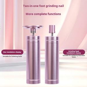 Kit de ponceuse électrique rechargeable 2-en-1 pour callosités et ongles, outil de beauté durable en plastique pour soins des pieds et élimination des peaux mortes, directement de l'usine - Product Image 3
