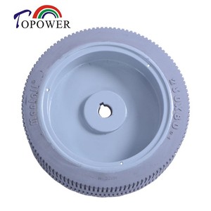 Pneu plein 14x4.5 pour transpalette électrique, pickeur de commandes, AGV, machine de nettoyage et équipement d'entrepôt - Product Image 1