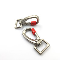 Haute traction Double extrémité petite serrure 20mm fermoir pivotant chien mousqueton pour laisse d'animal familier