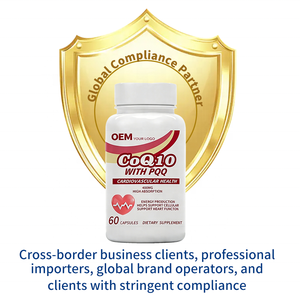 Cápsulas de CoQ10 Veganas al por Mayor OEM, 100% a Base de Plantas, Cumplen con las Normas de la UE, Etiquetado y Empaquetado Personalizados, Suplemento Apto para Veganos - Product Image 2