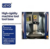 Centre d'usinage vertical LEYO VMC650, machine de fraisage CNC 3 axes avec broche BT40 et changement d'outil automatique