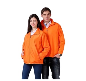Logo personnalisé de broderie d'usine <span class=keywords><strong>T-shirt</strong></span> coupe-vent pour femme à col montant et fermeture éclair Polyester pêche manches longues