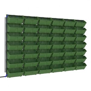 Nhà Máy Trực Tiếp Di Chuyển Nhà Máy Tường, Stackable Nhựa Ngoài Trời Vườn Thực Vật Tường Thẳng Đứng Treo Trồng Với Hệ Thống Thủy Lợi - Product Image 4