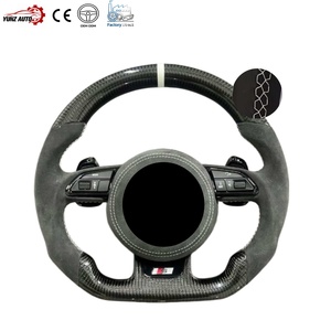 <span class=keywords><strong>Volante</strong></span> de Fibra de Carbono Estilo RS Personalizado con Revestimiento de Alcántara y Carbono 3K Real para <span class=keywords><strong>Audi</strong></span> A3 S3 RS3 <span class=keywords><strong>A4</strong></span> S4 RS4 A5 S5 RS5 B9 B9.5 - Product Image 1