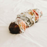 Vestido Floral de maternidad, bata de muselina para bebé, manta personalizada, 2022