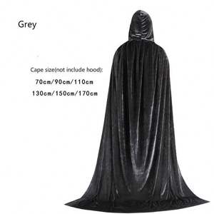 Capa <span class=keywords><strong>de</strong></span> terciopelo con capucha, conjunto <span class=keywords><strong>de</strong></span> traje <span class=keywords><strong>de</strong></span> vampiro para adultos para hombres, mujeres, niños, disfraz <span class=keywords><strong>de</strong></span> Halloween para celebraciones <span class=keywords><strong>de</strong></span> fiesta para niños, inspirado en <span class=keywords><strong>Anime</strong></span> - Product Image 4