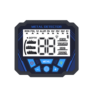 Detector de metales con bobina de búsqueda de 30 cm, pantalla digital, para adultos, uso en exteriores, plástico negro - Product Image 3