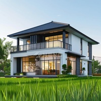 Villa Prefabricada con Paneles Sándwich, Casa Prefabricada Residencial, Apartamento, Hotel, Diseño Contemporáneo, Certificación ISO CE