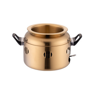 Stainless Steel Mini Hot Pot 2.1L-4L Portable With Double Handles For Camping Cooking - Product Image 2