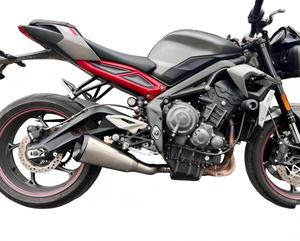 Escape de Motocicleta de Aleación de Titanio Hecho en China, Modificación <span class=keywords><strong>1200</strong></span> Big, Apto para <span class=keywords><strong>Triumph</strong></span> 765SC/765AR - Product Image 1