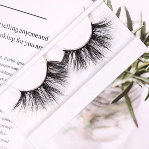 Muestra gratis peso ligero empaquetado personalizado 100% hecho a mano sin crueldad real 3D Mink Eyelash - Product Image 3