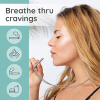Acier inoxydable Mindful Breathing Anxiété Articles Collier Anxiété Stress Panic Attack Relief Méditation Outils pour Unisexe