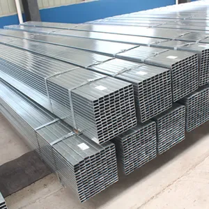 Tubo de aço galvanizado grande diâmetro, tubo de aço galvanizado quadrado retangular