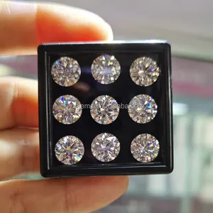 Excellent Round Cut Gemstones 1ct Moissanite Diamond VVS Clarity DEF color Loose Moissanite Round Moissanite